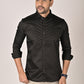 Black Toothhead Quiltted Shirt