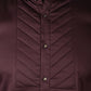 Wine Tooth head Quilted Shirt