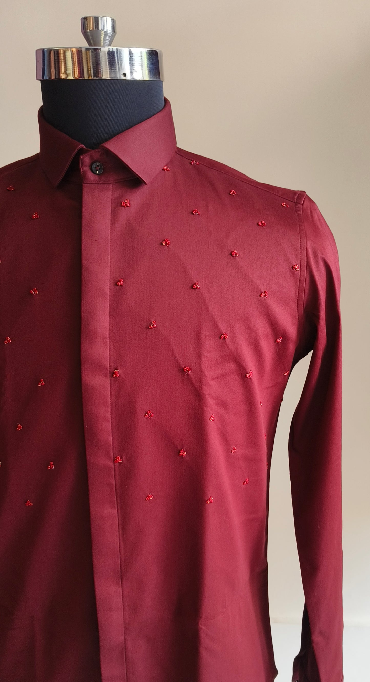 Cherry Embroidery Shirt