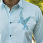 Powder Blue Sea Horse Shirt