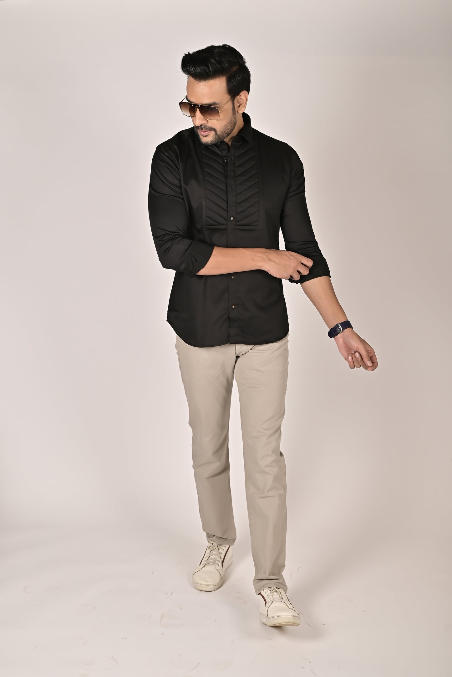 Black Toothhead Quiltted Shirt