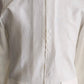 White Linen Zip -up Shirt