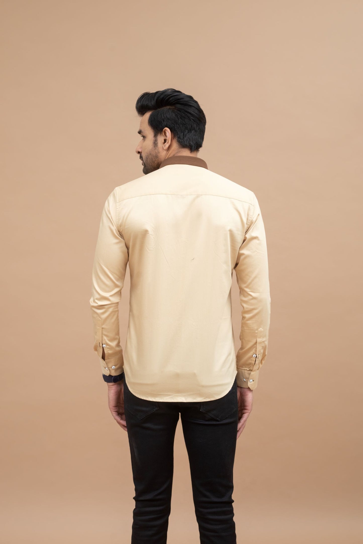 Khaki Shirt With Motif